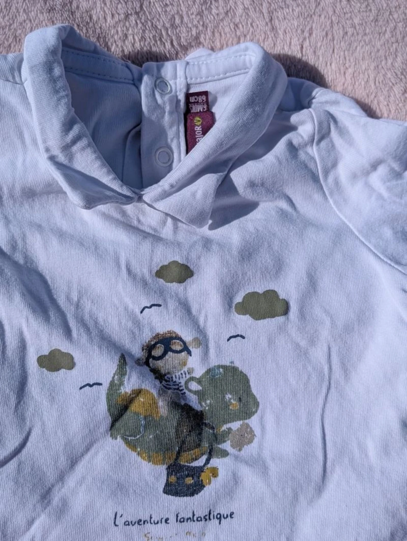 Tee shirt with built-in bodysuit – photo 2